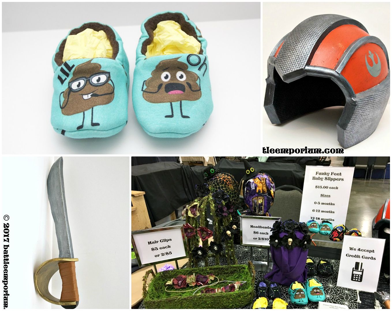Sew Can Do Craft Shows, Foam Swords & Poo Themed Baby Shoes